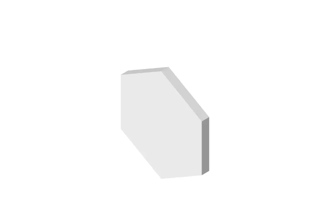 4-1/2" hexagon field tile