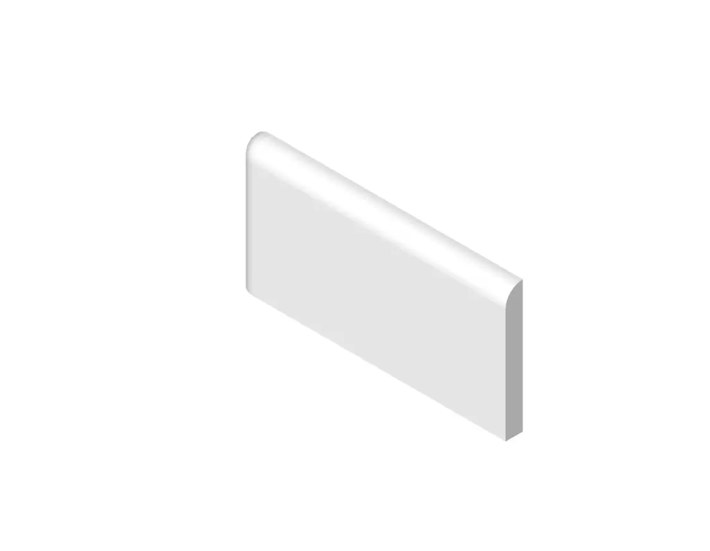 3" x 6" down corner - left